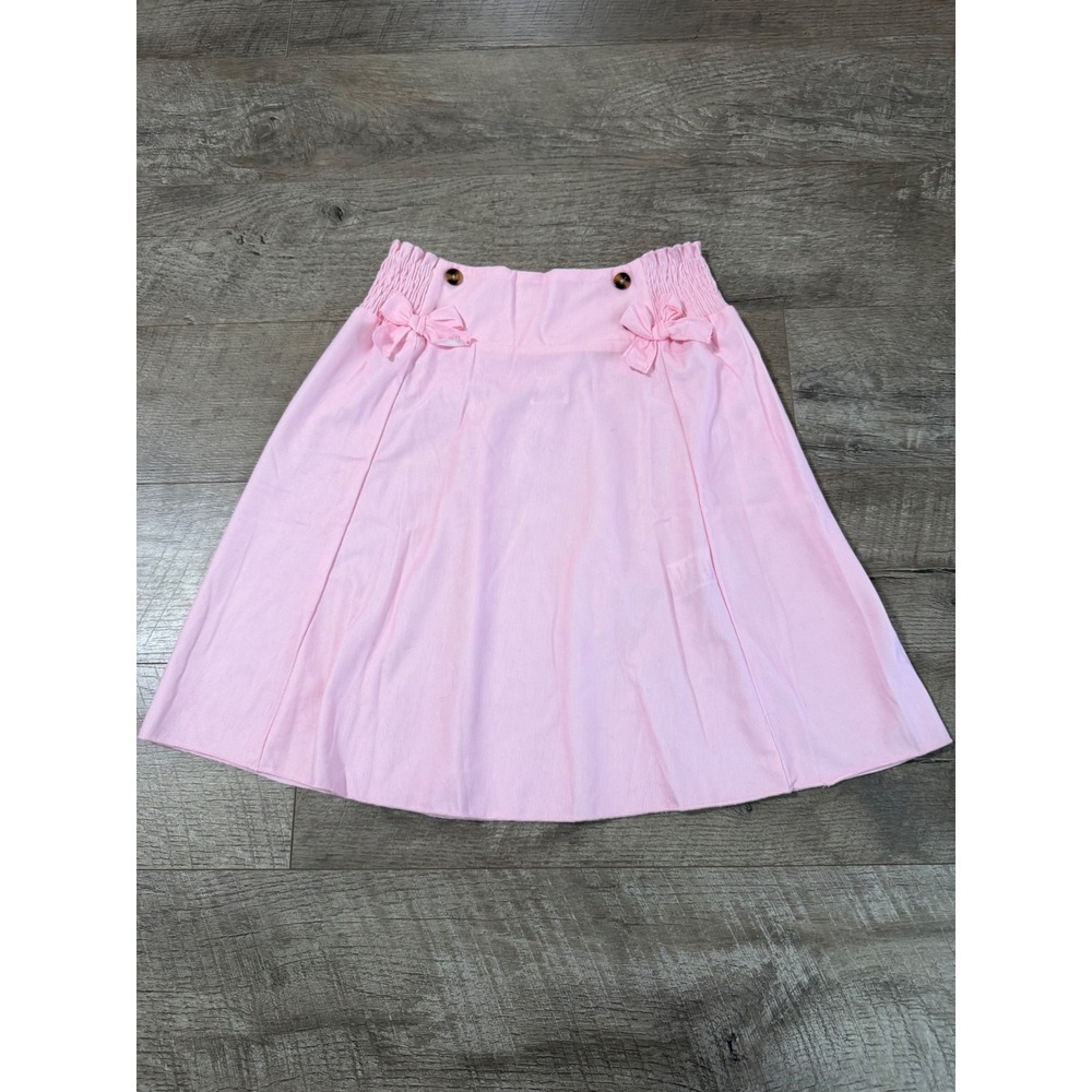 PatPat LOL Surprise Pink Ribbed Bow Skirt Girls Size 11-12Y Smocked Waist